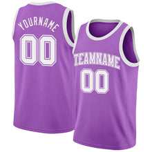 Charger l&#39;image dans la galerie, Custom Medium Purple White Authentic Basketball Jersey
