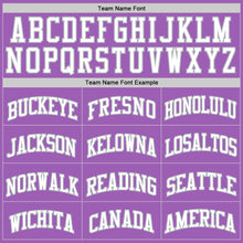Laden Sie das Bild in den Galerie-Viewer, Custom Medium Purple White-Gray Authentic Basketball Jersey
