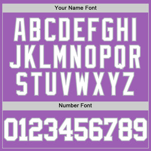 Custom Medium Purple White-Gray Authentic Basketball Jersey