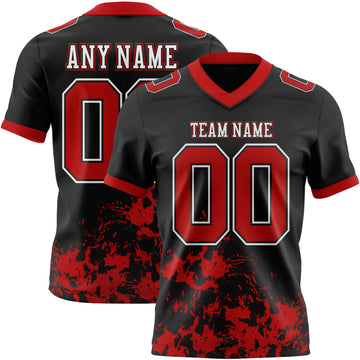 Custom Midnight Green Gray-Black Splash Mesh Authentic Football Jersey