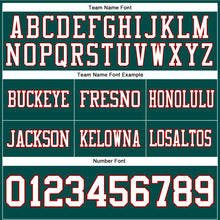 Charger l&#39;image dans la galerie, Custom Midnight Green White-Red Authentic Football Jersey

