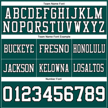 Charger l&#39;image dans la galerie, Custom Midnight Green White-Black Authentic Football Jersey
