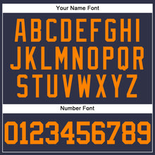 Загрузить изображение в средство просмотра галереи, Custom Navy Bay Orange Mesh Authentic Throwback Baseball Jersey

