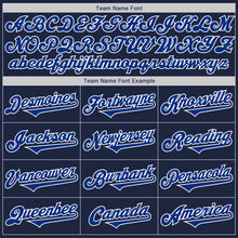Laden Sie das Bild in den Galerie-Viewer, Custom Navy Royal-White Authentic Baseball Jersey
