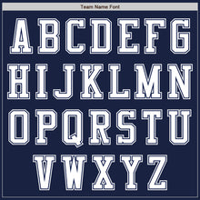 Load image into Gallery viewer, Custom Navy White Authentic Baseball Jersey
