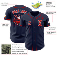 Laden Sie das Bild in den Galerie-Viewer, Custom Navy Red-White Authentic Baseball Jersey
