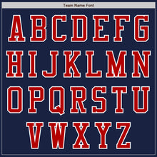 Laden Sie das Bild in den Galerie-Viewer, Custom Navy Red-White Authentic Baseball Jersey
