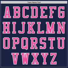 Загрузить изображение в средство просмотра галереи, Custom Navy Pink-White Authentic Baseball Jersey
