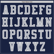 Load image into Gallery viewer, Custom Navy Gray-White Authentic Baseball Jersey
