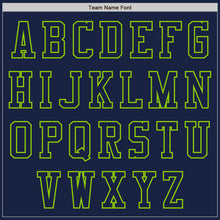 Загрузить изображение в средство просмотра галереи, Custom Navy Neon Green Authentic Baseball Jersey

