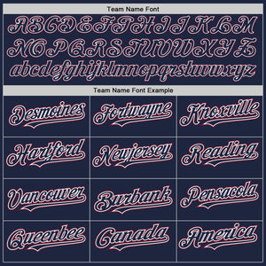 Custom Navy White-Crimson Authentic Baseball Jersey