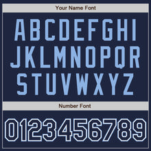 Загрузить изображение в средство просмотра галереи, Custom Stitched Navy White-Light Blue Baseball Pullover Sweatshirt Hoodie
