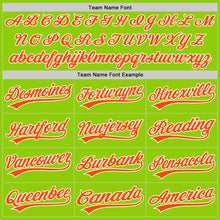 Load image into Gallery viewer, Custom Stitched Neon Green Orange-White Baseball Pullover Sweatshirt Hoodie
