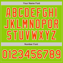 Load image into Gallery viewer, Custom Stitched Neon Green Orange-White Baseball Pullover Sweatshirt Hoodie
