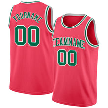 Laden Sie das Bild in den Galerie-Viewer, Custom Neon Pink Kelly Green-White Authentic Basketball Jersey

