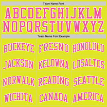 Charger l&#39;image dans la galerie, Custom Neon Yellow Pink-White Authentic Basketball Jersey
