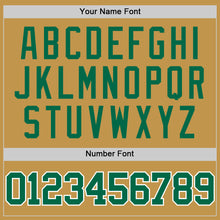 Load image into Gallery viewer, Custom Old Gold Kelly Green-White Authentic Basketball Jersey
