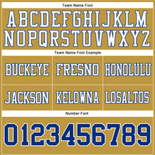 Laden Sie das Bild in den Galerie-Viewer, Custom Old Gold Royal-White Authentic Football Jersey
