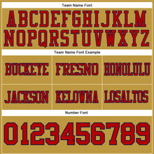 Laden Sie das Bild in den Galerie-Viewer, Custom Old Gold Red-Navy Authentic Football Jersey
