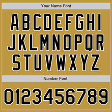 Load image into Gallery viewer, Custom Stitched Old Gold Black-White Baseball Pullover Sweatshirt Hoodie
