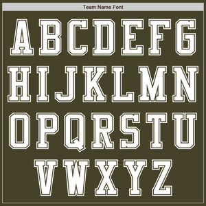 Custom Olive White Authentic Salute To Service Baseball Jersey