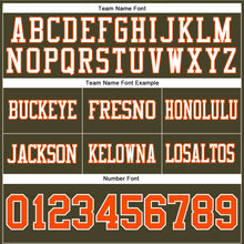 Load image into Gallery viewer, Custom Olive Orange-White Authentic Salute To Service Football Jersey
