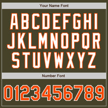 Load image into Gallery viewer, Custom Olive Orange-White Authentic Baseball Jersey
