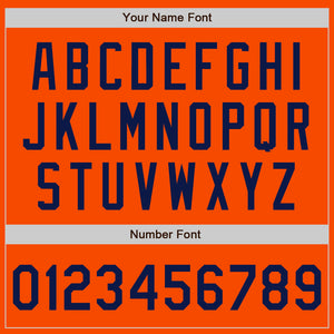 Custom Orange Navy Authentic Baseball Jersey
