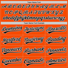 Charger l'image dans la galerie, Custom Orange Black-White Authentic Baseball Jersey
