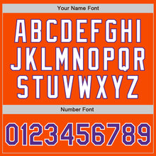 Load image into Gallery viewer, Custom Orange Purple-White Authentic Baseball Jersey
