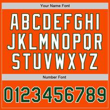 Laden Sie das Bild in den Galerie-Viewer, Custom Orange Green-White Authentic Baseball Jersey
