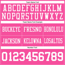 Laden Sie das Bild in den Galerie-Viewer, Custom Pink White Mesh Authentic Football Jersey
