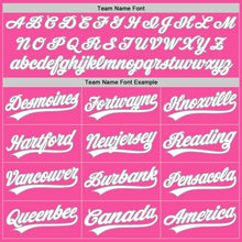 Load image into Gallery viewer, Custom Stitched Pink White-Gray Baseball Pullover Sweatshirt Hoodie
