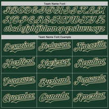 Load image into Gallery viewer, Custom Green Cream-Cream Gradient Classic Vertical Stripe Authentic Baseball Jersey
