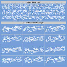 Laden Sie das Bild in den Galerie-Viewer, Custom Light Blue-White Gradient Classic Vertical Stripe Authentic Baseball Jersey
