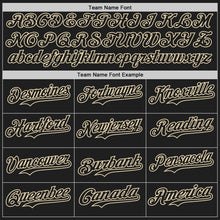 Загрузить изображение в средство просмотра галереи, Custom Black Cream-Cream Classic Vertical Stripe Fluid Liquid Texture Authentic Baseball Jersey
