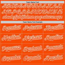 Laden Sie das Bild in den Galerie-Viewer, Custom Orange-White Classic Vertical Stripe Fluid Liquid Texture Authentic Baseball Jersey
