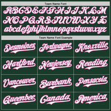 Load image into Gallery viewer, Custom Green White-Pink Classic Vertical Stripe Fluid Liquid Texture Authentic Baseball Jersey
