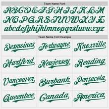 Load image into Gallery viewer, Custom White Kelly Green-Orange Gradient Vertical Stripe Argentina Style Authentic Baseball Jersey
