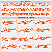 Laden Sie das Bild in den Galerie-Viewer, Custom White Orange-Teal Gradient Vertical Stripe Argentina Style Authentic Baseball Jersey
