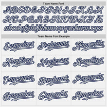 Load image into Gallery viewer, Custom White Gray Teal-Navy Gradient Vertical Stripe Argentina Style Authentic Baseball Jersey
