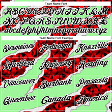Загрузить изображение в средство просмотра галереи, Custom Pea Green Black-Red 3D Bowling Torn Paper Style Performance Polo Shirt
