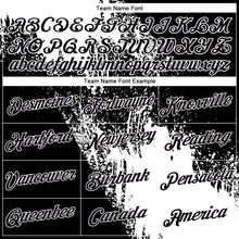 Charger l&#39;image dans la galerie, Custom White Black 3D Pattern Design Abstract Brush Stroke Performance Polo Shirt
