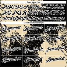 Charger l&#39;image dans la galerie, Custom Cream Black-White 3D Pattern Design Abstract Brush Stroke Performance Polo Shirt
