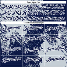 Charger l&#39;image dans la galerie, Custom Silver Navy-White 3D Pattern Design Abstract Brush Stroke Performance Polo Shirt
