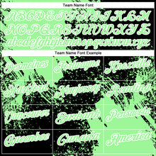 Charger l&#39;image dans la galerie, Custom Pea Green Black-White 3D Pattern Design Abstract Brush Stroke Performance Polo Shirt
