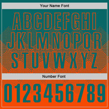Laden Sie das Bild in den Galerie-Viewer, Custom Teal Orange 3D Gradient Square Shape Performance Polo Shirt
