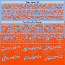 Загрузить изображение в средство просмотра галереи, Custom Light Blue Orange 3D Gradient Square Shape Performance Polo Shirt
