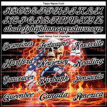 Laden Sie das Bild in den Galerie-Viewer, Custom Black White 3D American Flag Flame Lightning Skull Bowling Performance Polo Shirt
