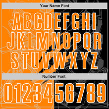 Load image into Gallery viewer, Custom Graffiti Pattern Bay Orange Black-White 3D Scratch Performance Polo Shirt
